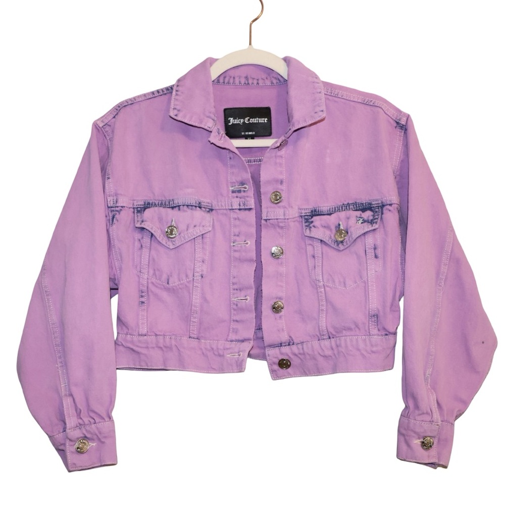 Juicy Couture Lavender Cropped Jacket XS
